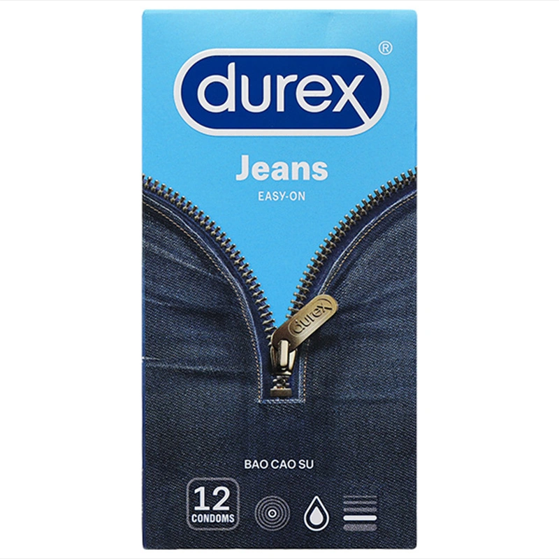 Bao cao su Durex Jeans ôm sát, bôi trơn 52.5mm hộp 12 cái - 1